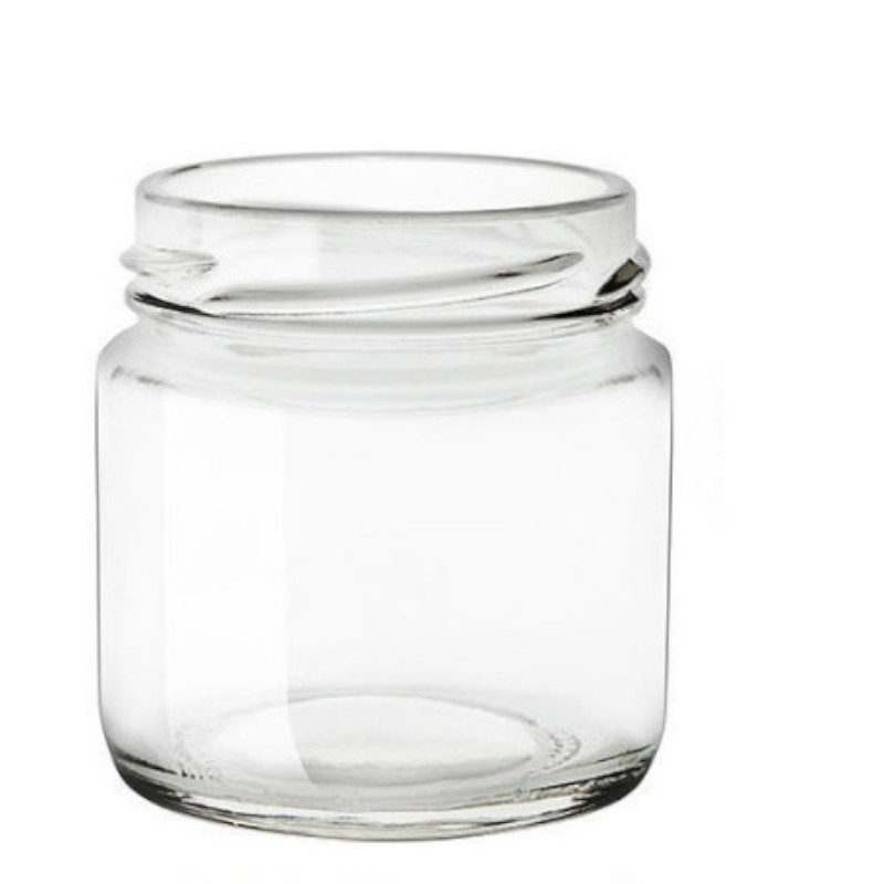 Vaso in Vetro da 106 ml per Alimenti con Tappo Bianco 53 mm